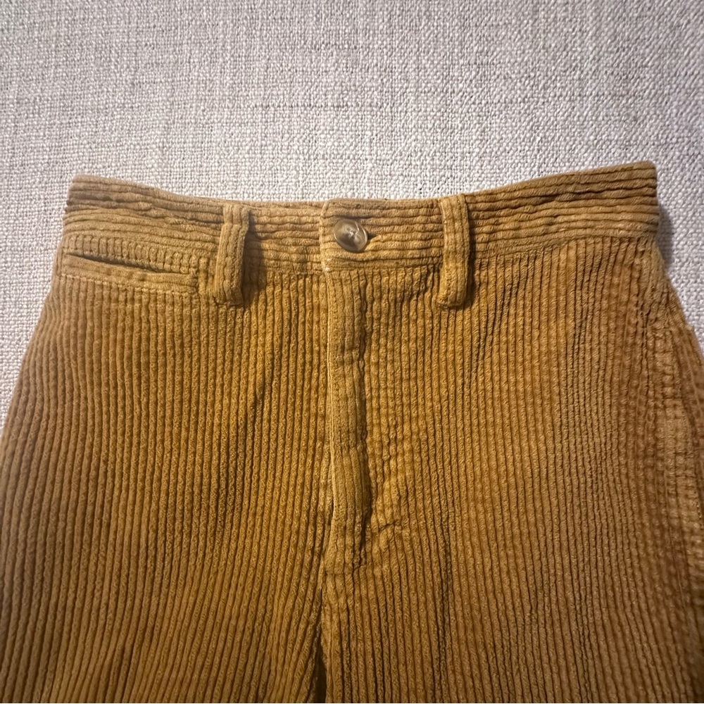 MADEWELL Slim Emmett Wide-Leg Crop Pant Corduroy Academia Old Money Preppy Wm 23 - Picture 5 of 16